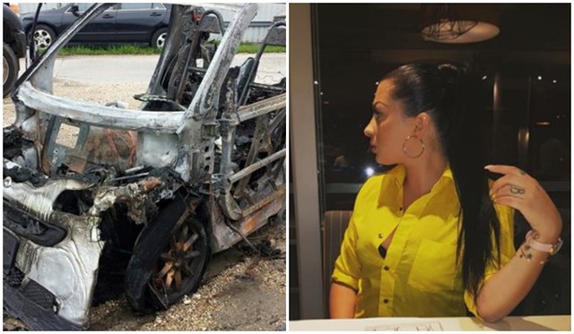 U arrestua për prishje të qetësisë publike, Deizi Arapit i djegin sërish makinën (video)