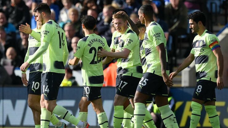 “No Haaland, no problem”, “magjia” e Kevin de Bruyne mposht Leicester në King Power Stadium