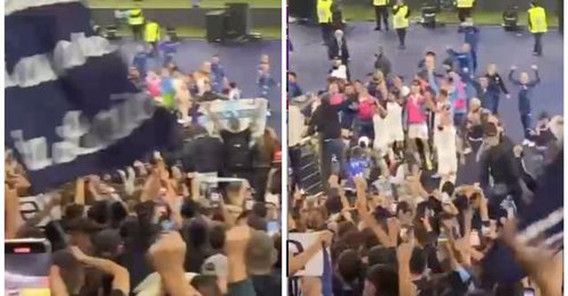 VIDEO/ “Vafshi në djall”, shikoni festën e tifozëve dhe futbollistëve të Lacios pas fitores me Romën