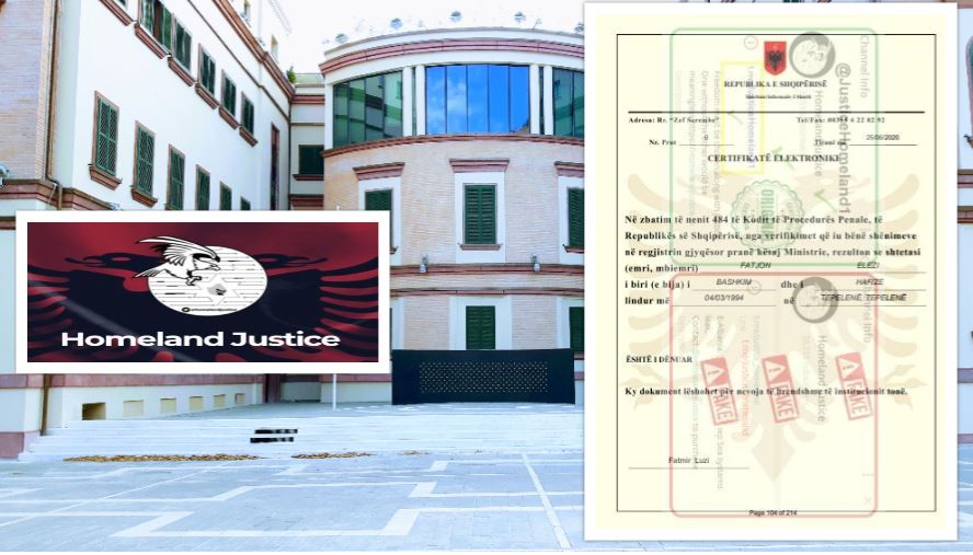 “Homeland Justice” publikon dëshmitë e penalitetit të punonjësve të Ministrisë së Brendshme. Kush është personi që rezulton i dënuar