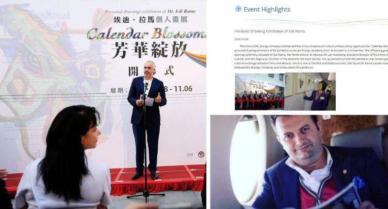 Media kineze: Kompania ku punonte Dorian Duçka sponsorizoi ekspozitën vetjake të Edi Ramës në Hong Kong